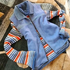 WESTBOUND Blue Velour Vest - Size Small (EUC)